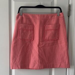 LOFT Pink Mini Skirt with Front Pockets